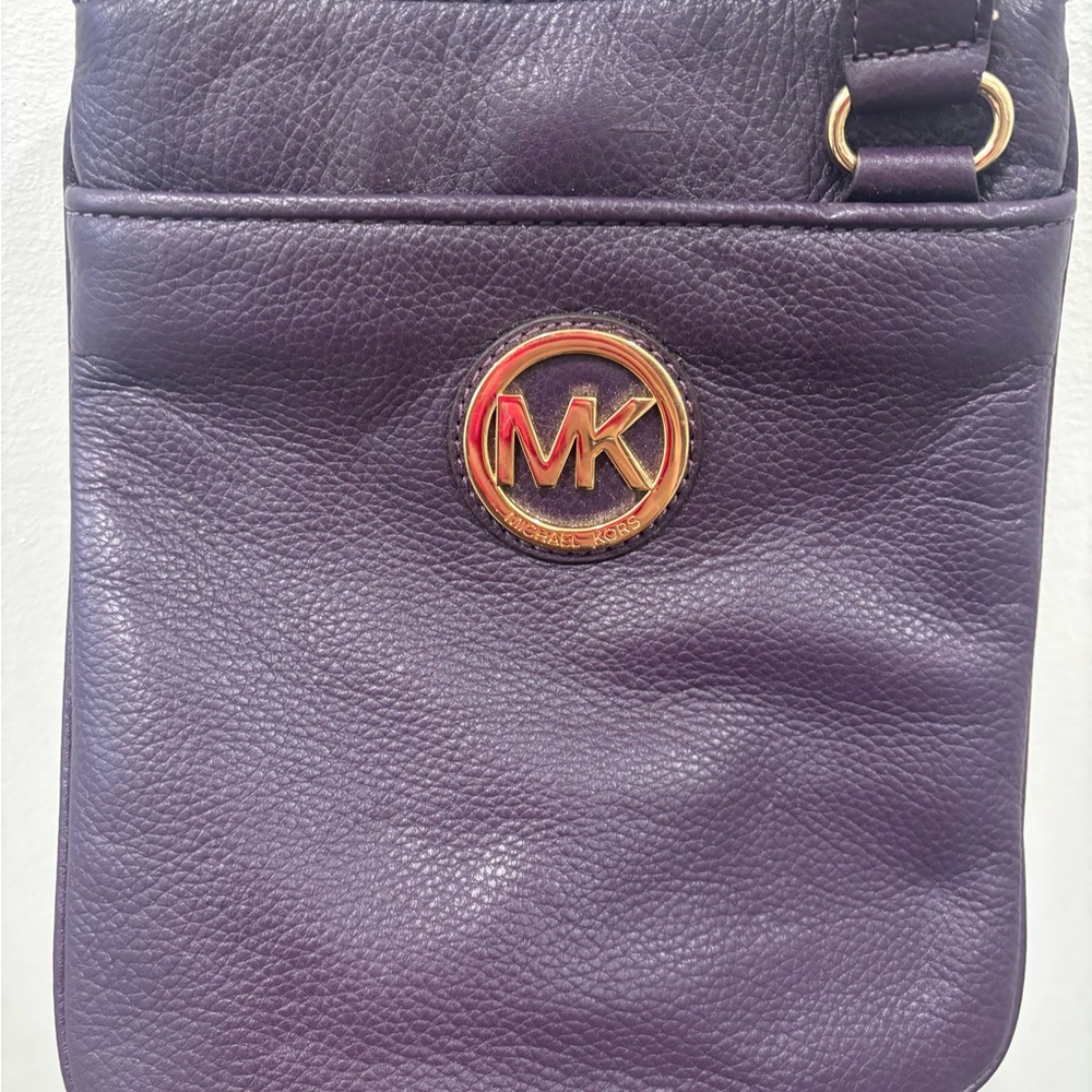 Michael Kors Plum Leather Crossbody